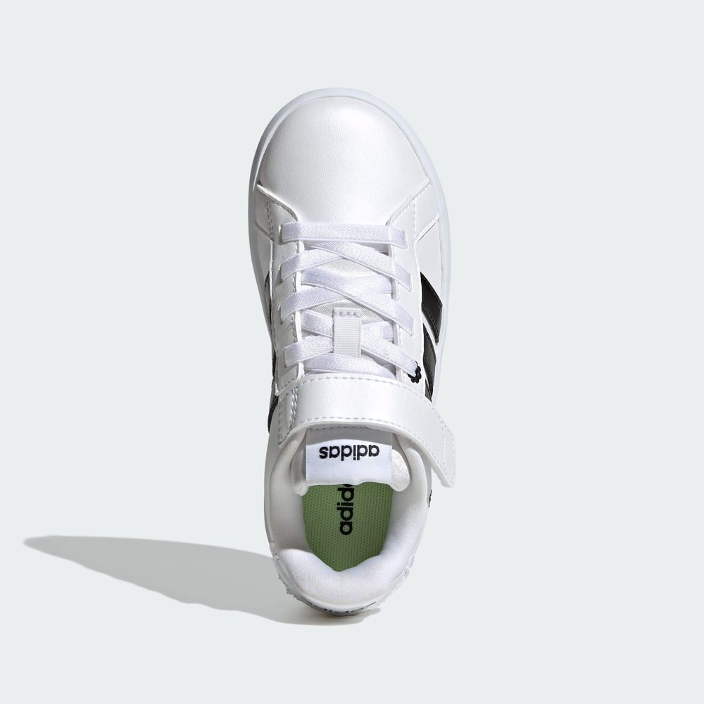 Adidas Sportswear Chaussure Grand Court 3.0 Filles - Cloud White / Core Black / Hi-Res Yellow