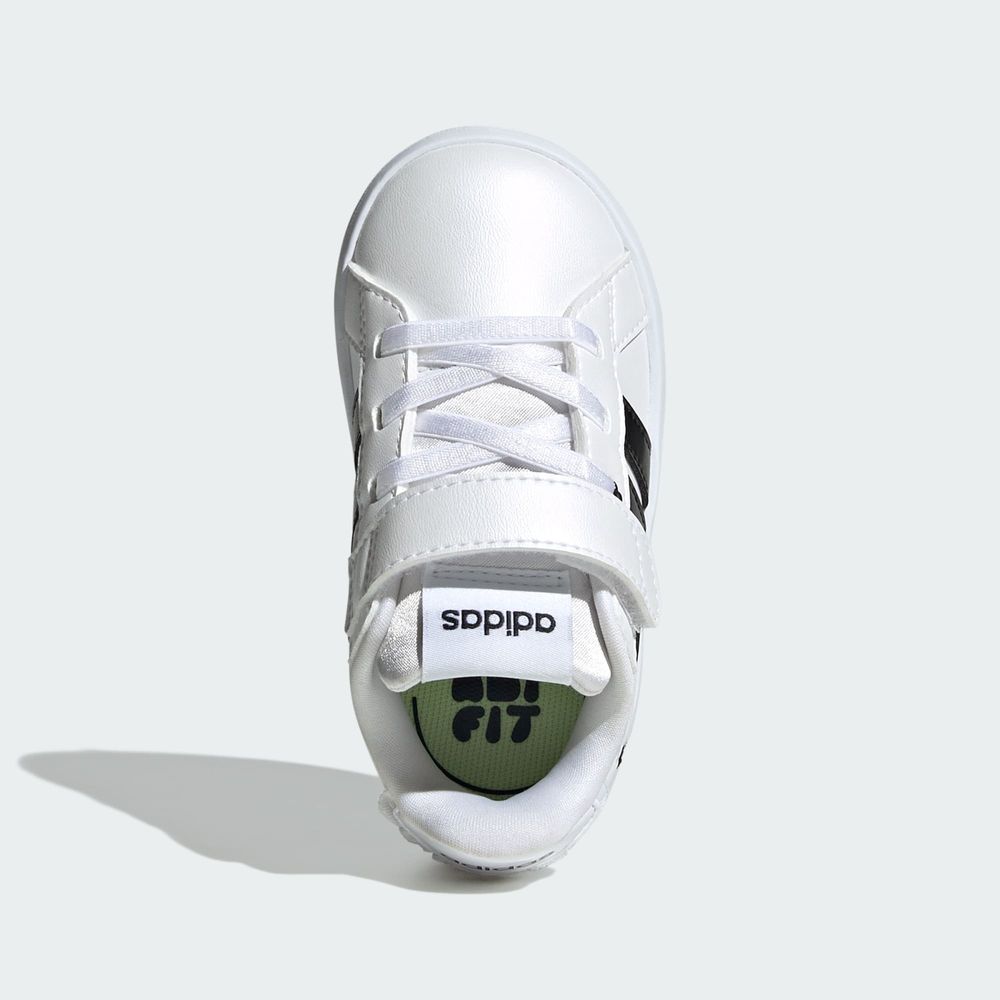 Adidas Sportswear Chaussure Grand Court 3.0 Bébés Filles - Cloud White / Core Black / Hi-Res Yellow