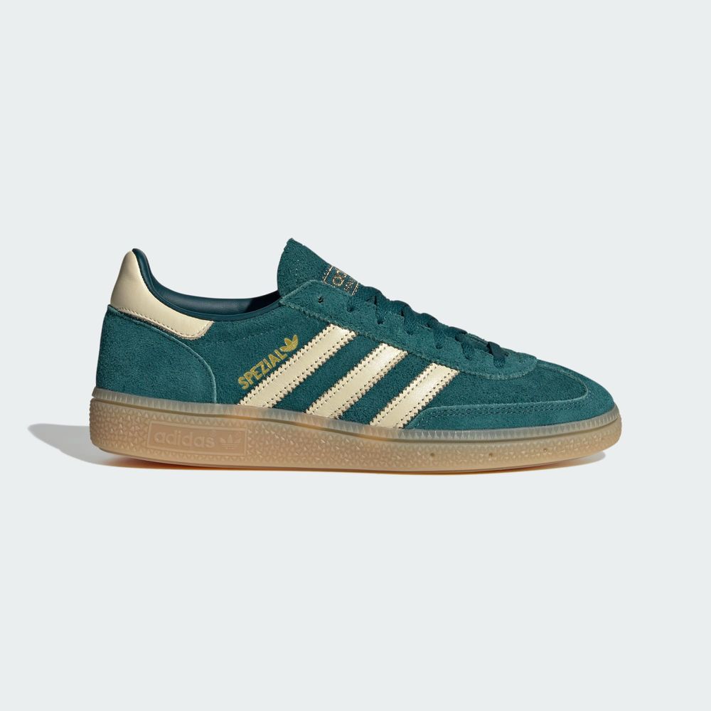 Adidas Originals Chaussure Handball Spezial - Rich Green / Warm Vanilla / Gold Metallic