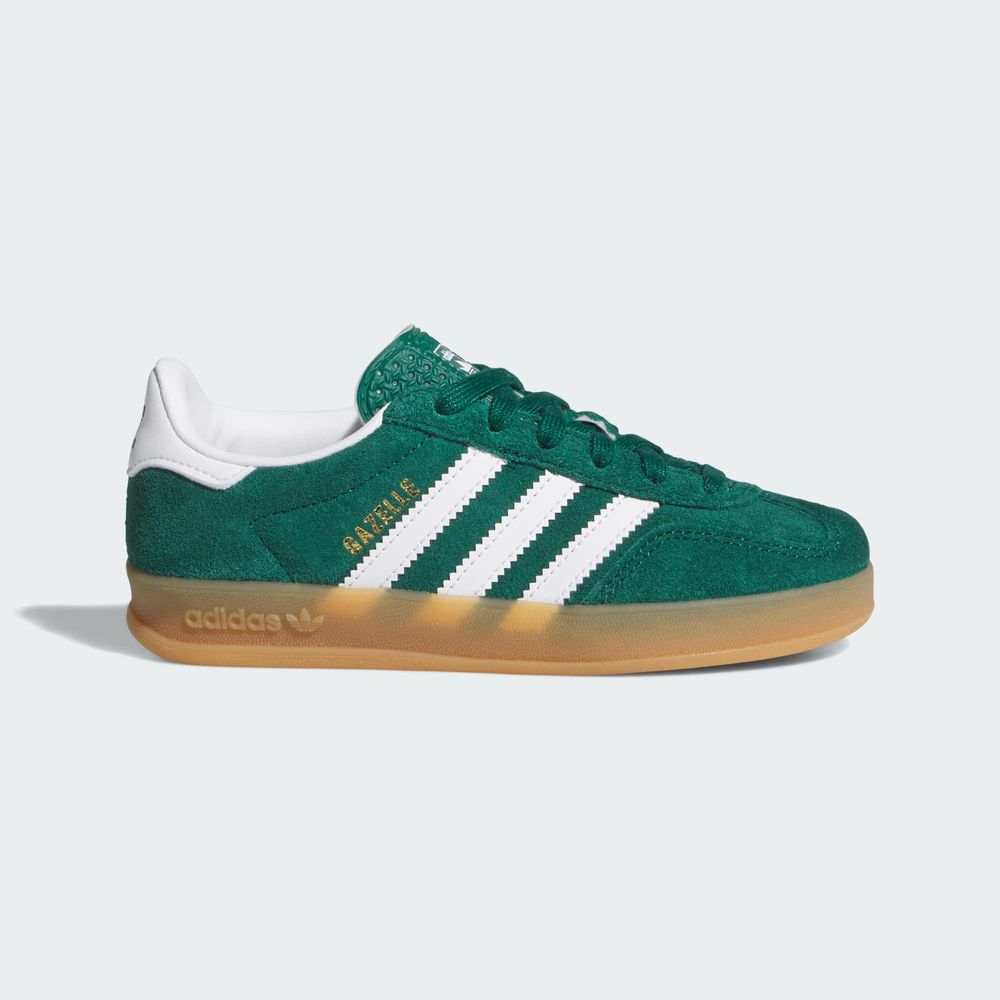 Adidas Originals Chaussure Gazelle Indoor - Collegiate Green / Cloud White / Gum