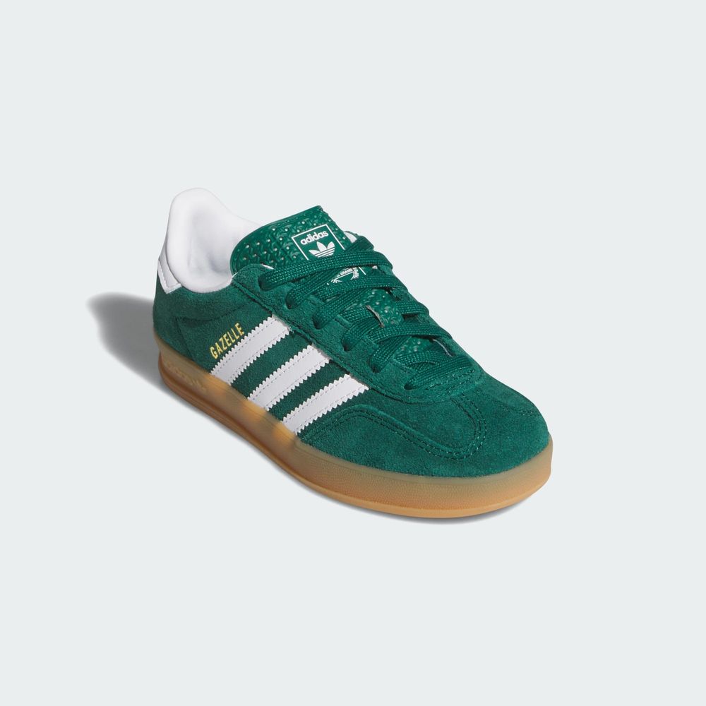 Adidas Originals Chaussure Gazelle Indoor - Collegiate Green / Cloud White / Gum