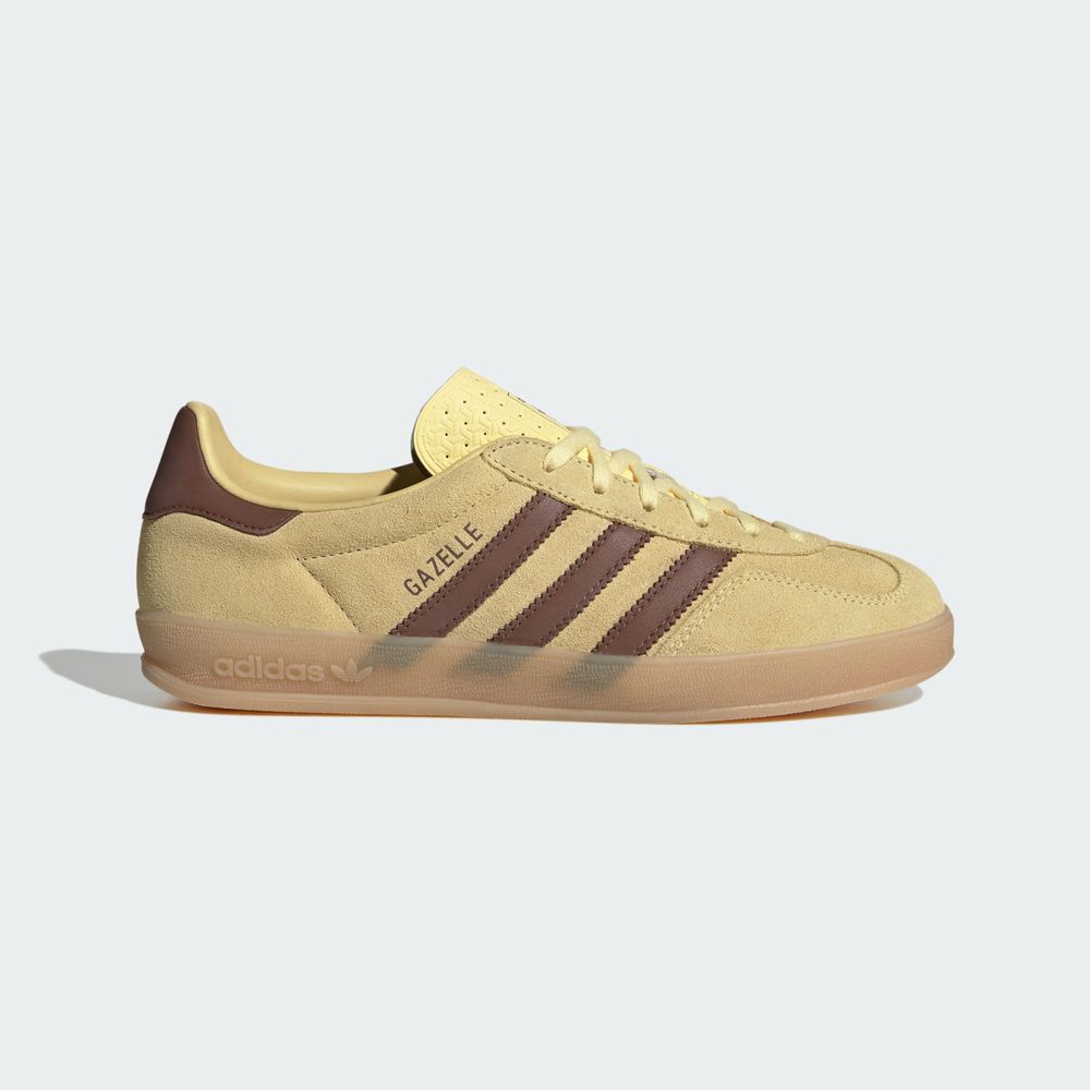 Adidas Originals Chaussure Gazelle Indoor - Almost Yellow / Preloved Brown / Gum