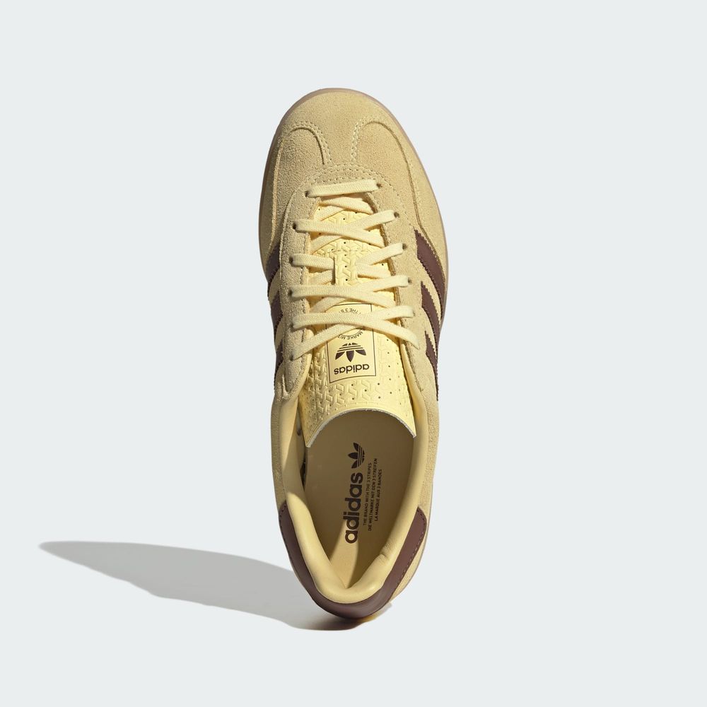 Adidas Originals Chaussure Gazelle Indoor - Almost Yellow / Preloved Brown / Gum