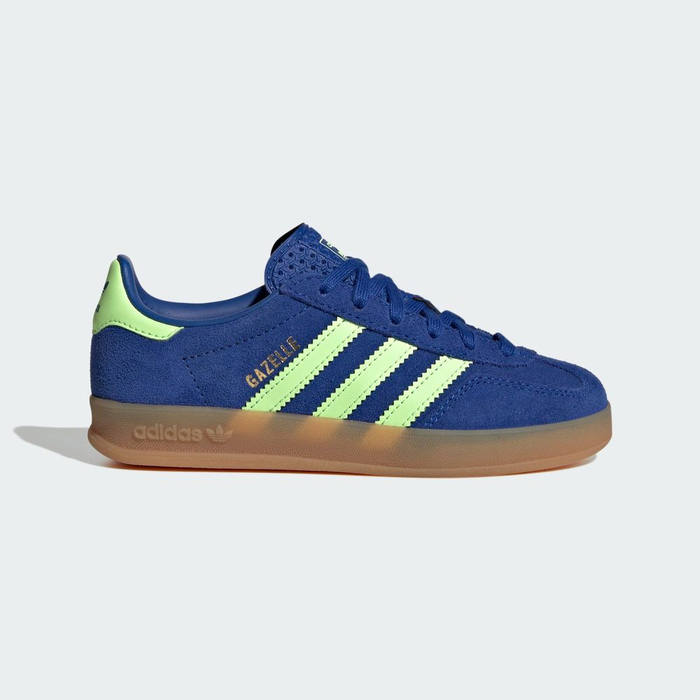 Adidas Originals Chaussure Gazelle Indoor - Royal Blue / Green Spark / Gold Metallic