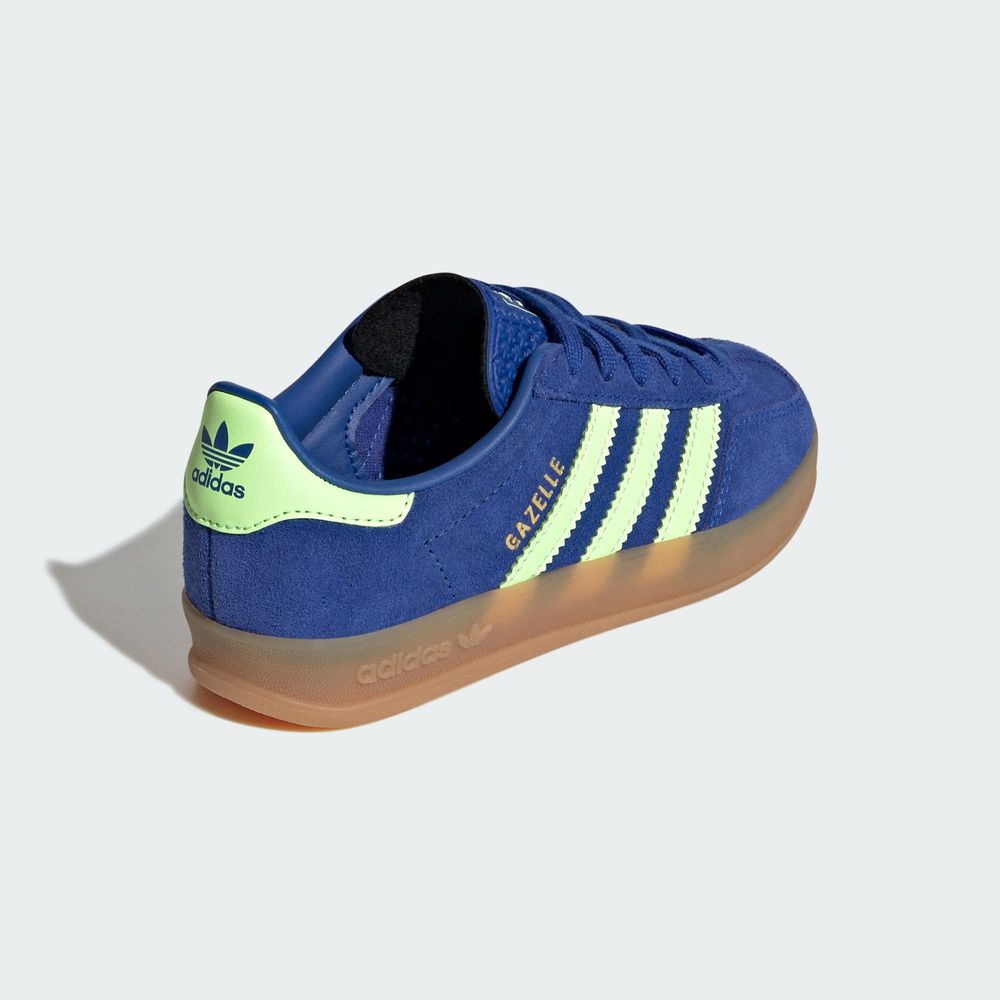 Adidas Originals Chaussure Gazelle Indoor - Royal Blue / Green Spark / Gold Metallic