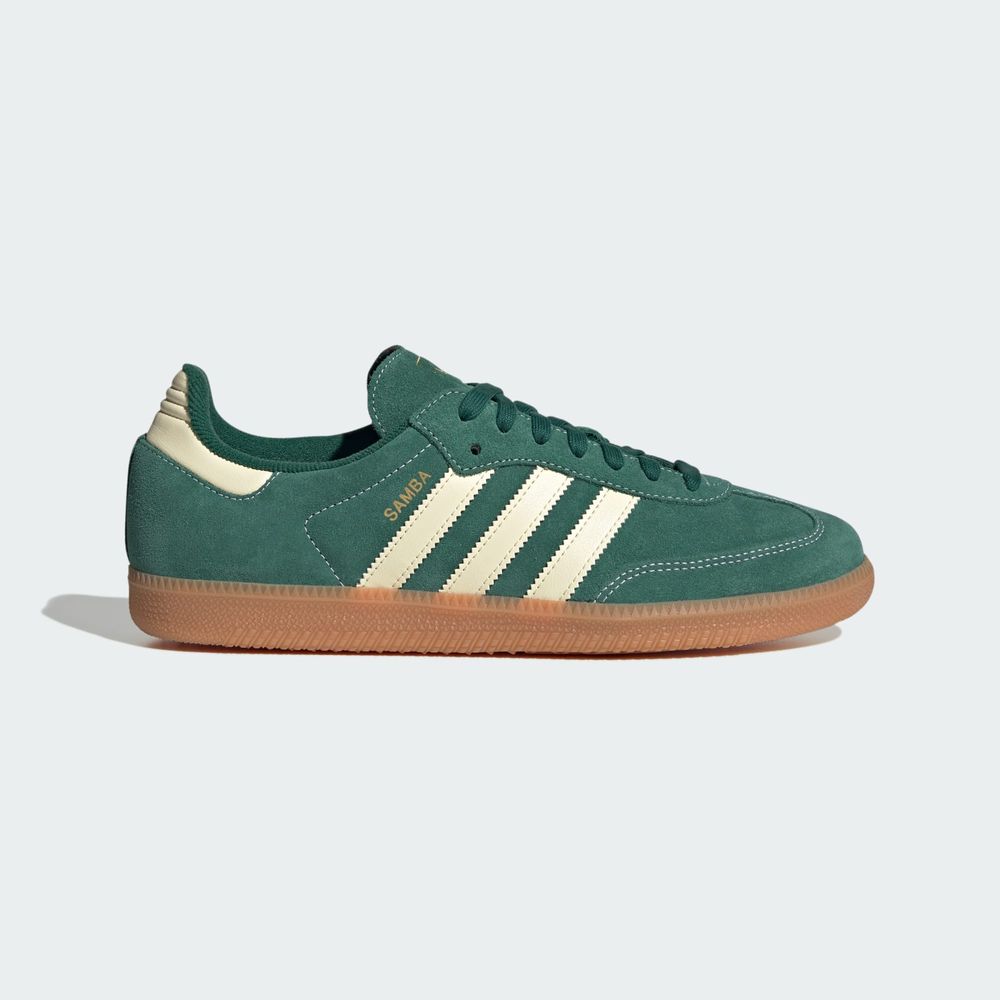 Adidas Originals Chaussure Samba OG - Collegiate Green / Warm Vanilla / Gum