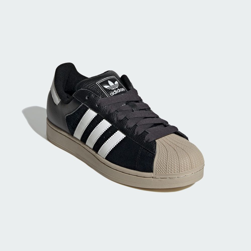 Adidas Originals Chaussure Superstar II - Core Black / Core White / Khaki Three