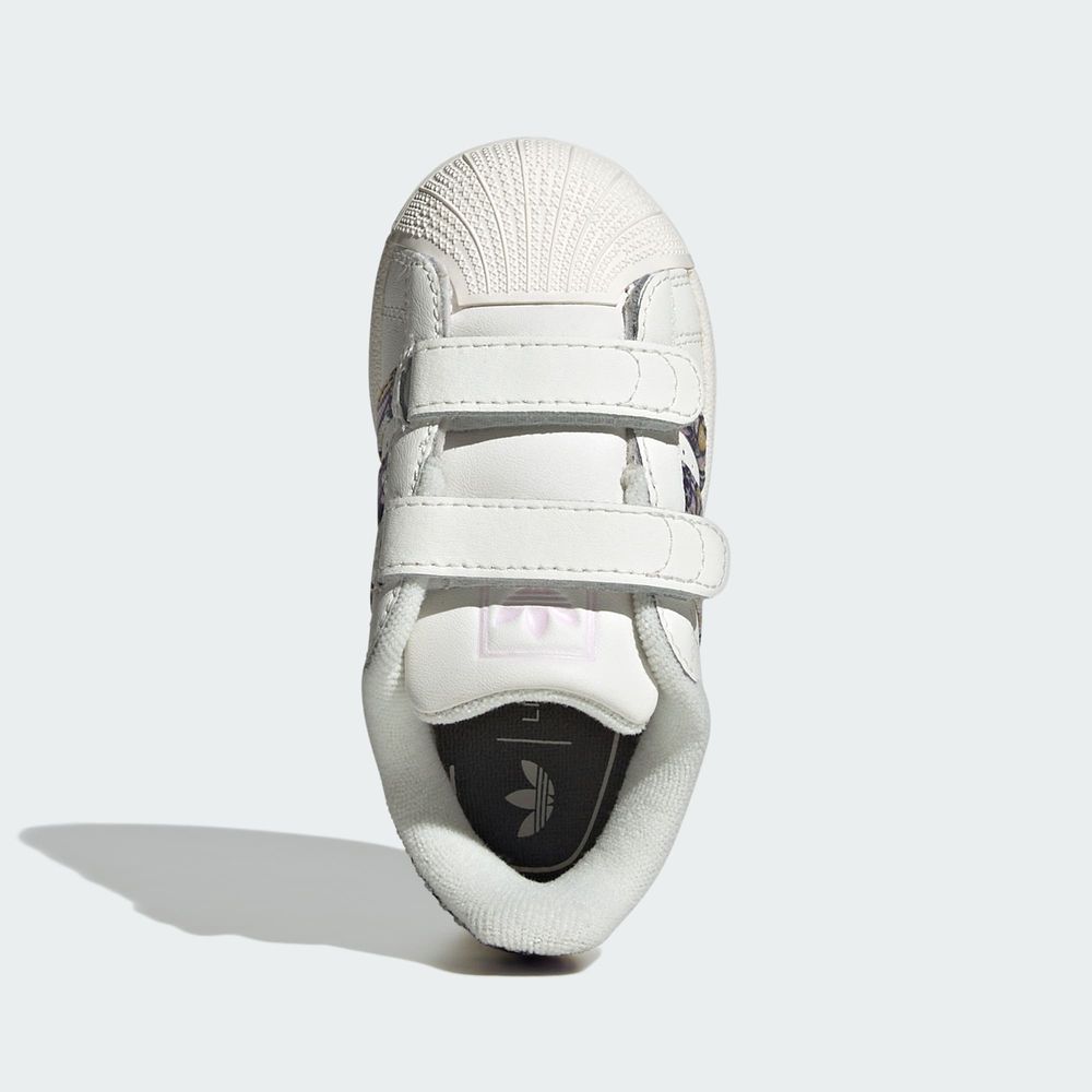 Adidas Originals Chaussure Fermeture Confortable Superstar II Adidas Liberty London - Core White / Orchid Fusion / Gum