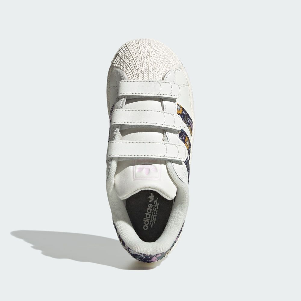 Adidas Originals Chaussure Fermeture Confortable Adidas Superstar II Adidas Liberty London - Core White / Orchid Fusion / Gum