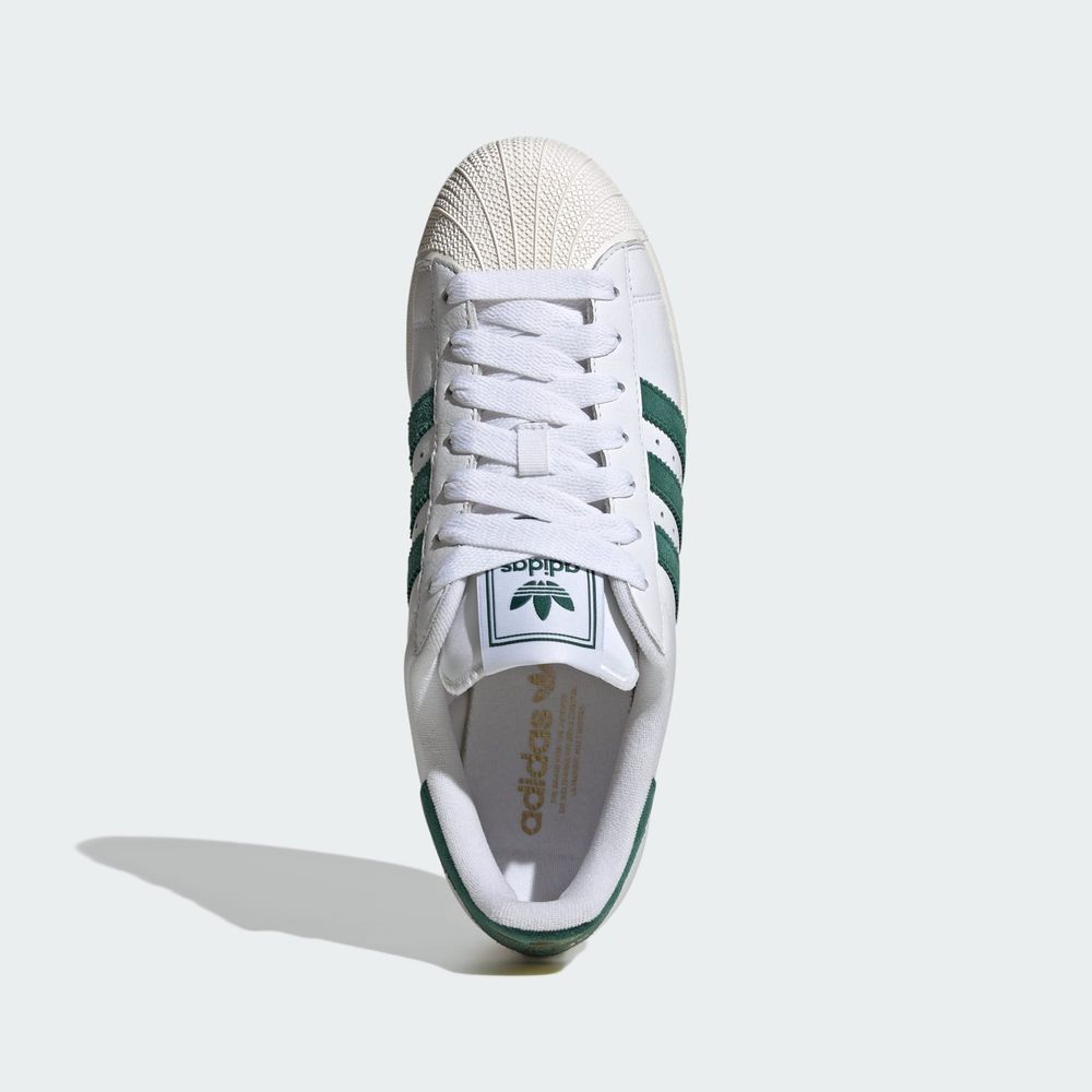 Adidas Originals Chaussure Superstar II - Cloud White / Collegiate Green / Core White