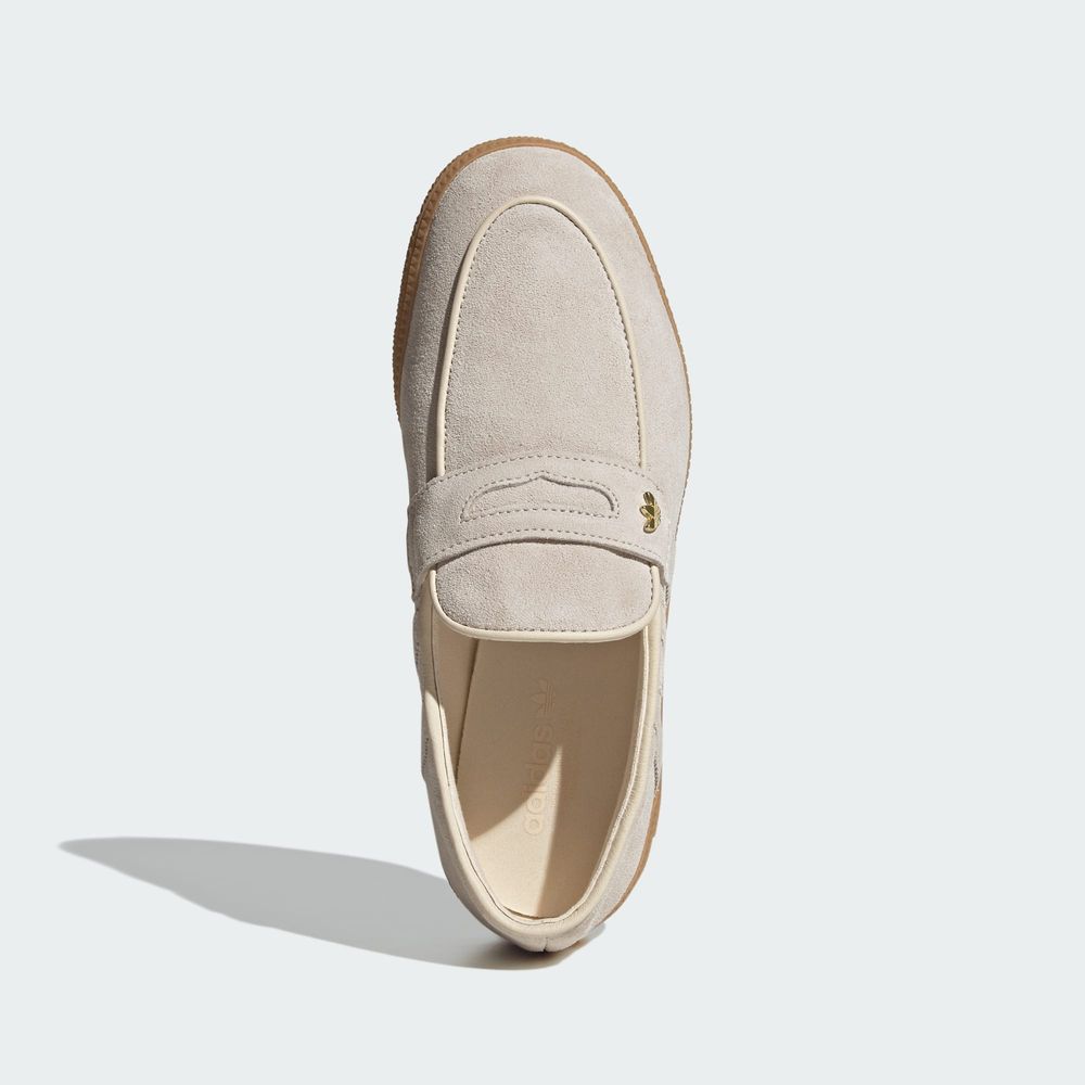 Adidas Originals Chaussure Handball Spezial Loafer - Wonder White / Wonder White / Gum