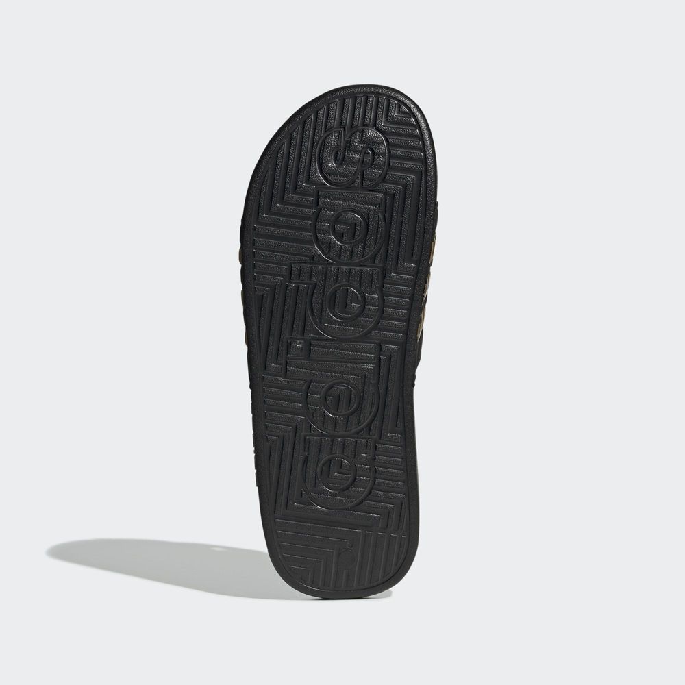 Adidas Sportswear Claquette Adissage - Core Black / Gold Metallic / Core Black