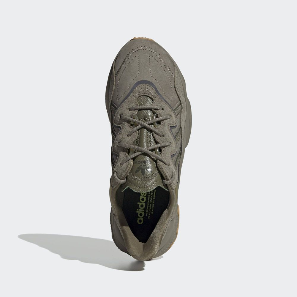 Adidas Originals Chaussure Ozweego - Grey / Legend Earth / Raw Khaki
