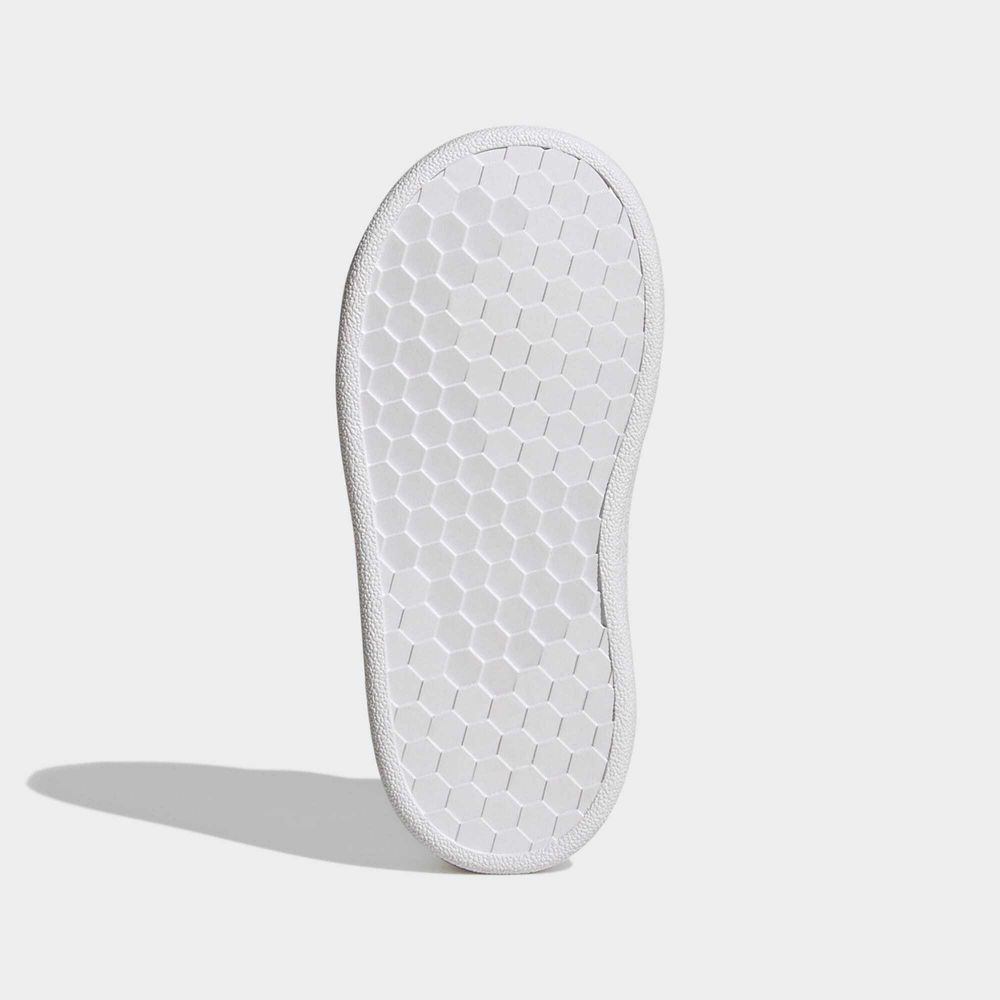 Adidas Sportswear Chaussure À Double Bande Auto-Agrippante Advantage Lifestyle Court - Cloud White / Real Pink / Core Black