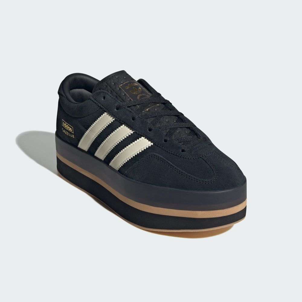 Adidas Originals Chaussure Gazelle Stack - Core Black / Cream White / Gum