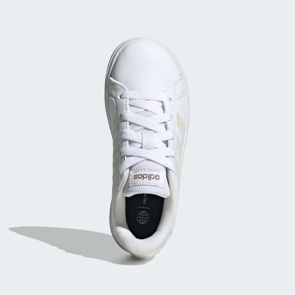 Adidas Sportswear Chaussure De Tennis À Lacets Grand Court Lifestyle - Cloud White / Iridescent / Cloud White
