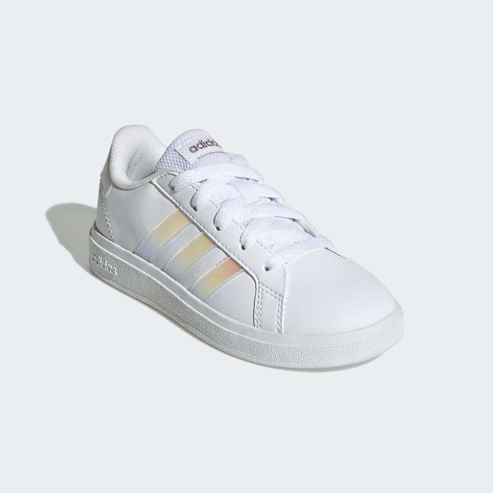 Adidas Sportswear Chaussure De Tennis À Lacets Grand Court Lifestyle - Cloud White / Iridescent / Cloud White