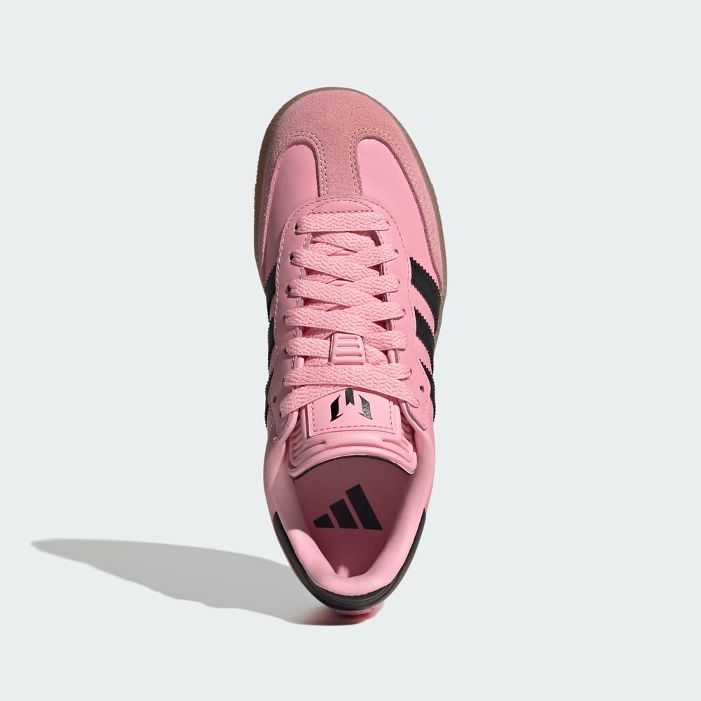 Adidas Performance Chaussure Samba Messi Enfants - Light Pink / Core Black / Gum