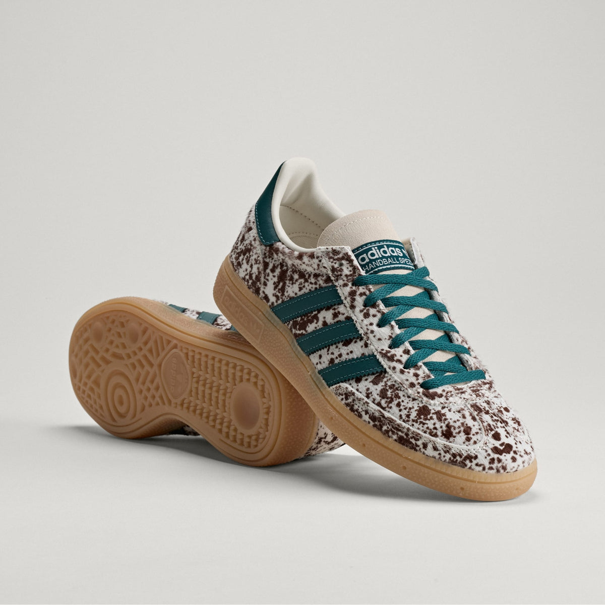 Chaussure Handball Spezial - Off White / Rich Green / Dark Brown